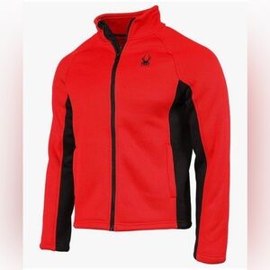 Spyder Men's Performance Jacket in Red and Black